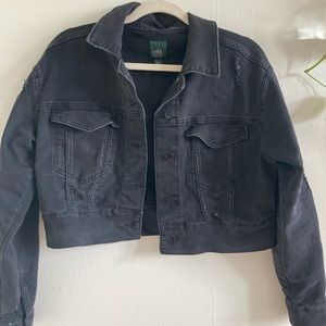 WILD FABEL cropped denim jacket